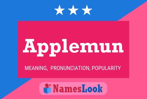 Applemun Name Poster