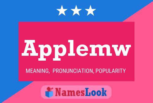 Applemw Name Poster