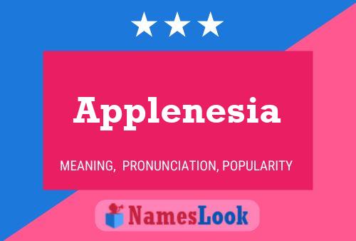 Applenesia Name Poster