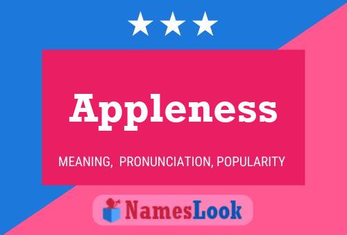 Appleness Name Poster