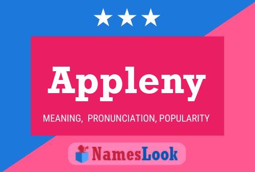 Appleny Name Poster