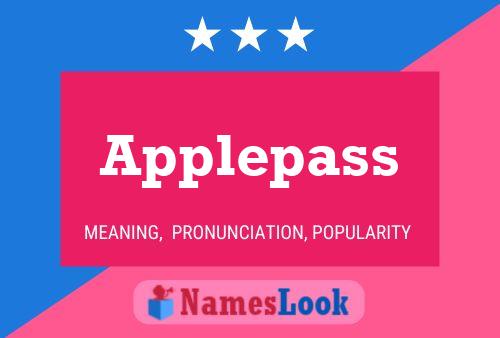 Applepass Name Poster