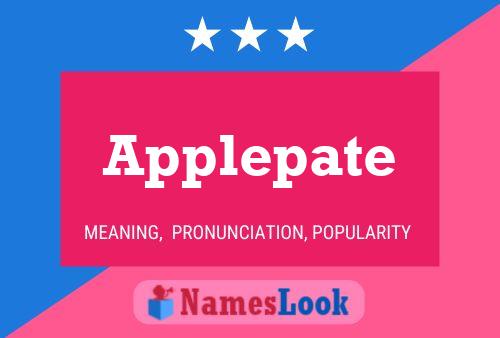 Applepate Name Poster