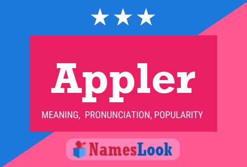 Appler Name Poster