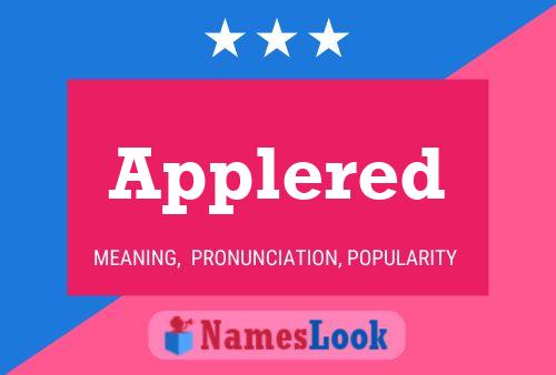 Applered Name Poster