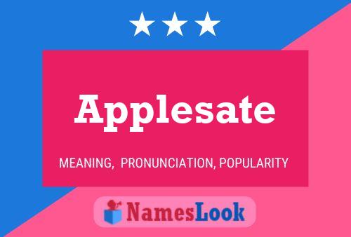 Applesate Name Poster