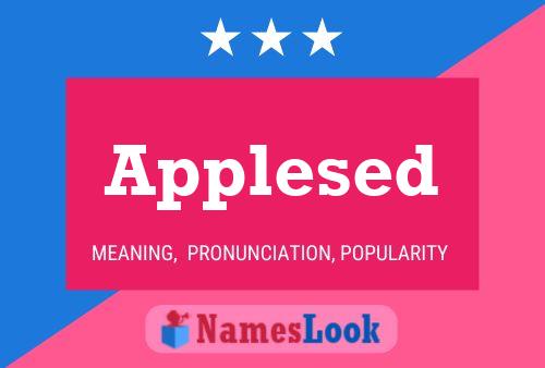 Applesed Name Poster