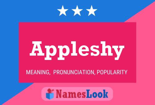 Appleshy Name Poster