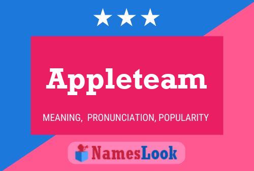 Appleteam Name Poster