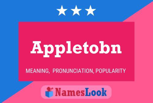 Appletobn Name Poster