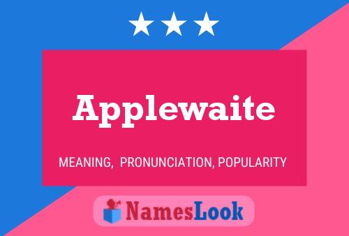 Applewaite Name Poster