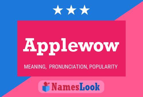 Applewow Name Poster