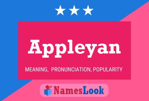 Appleyan Name Poster