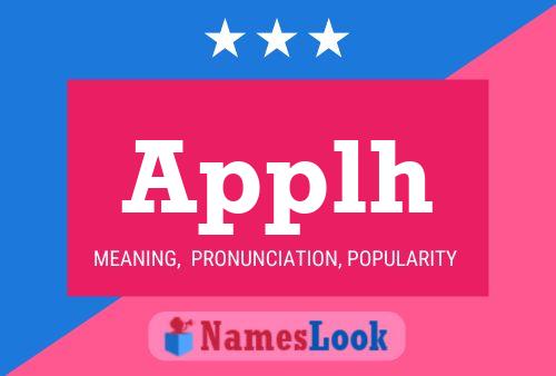 Applh Name Poster