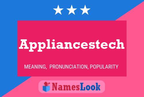 Appliancestech Name Poster