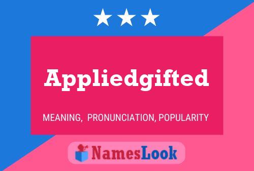 Appliedgifted Name Poster