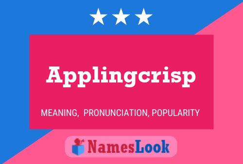 Applingcrisp Name Poster