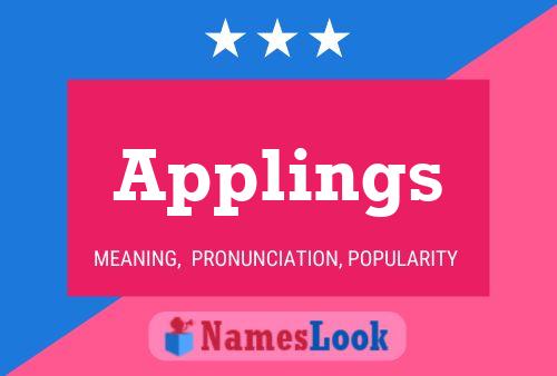 Applings Name Poster