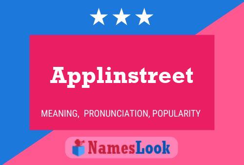 Applinstreet Name Poster