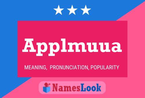 Applmuua Name Poster