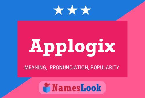 Applogix Name Poster