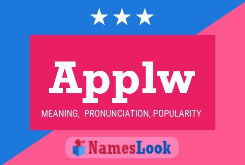 Applw Name Poster