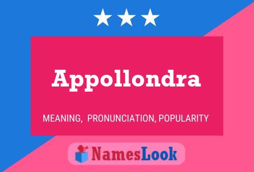 Appollondra Name Poster