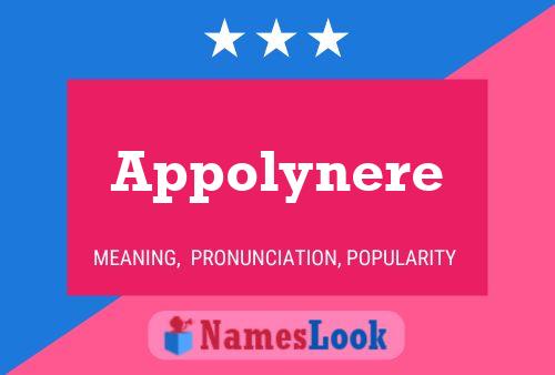 Appolynere Name Poster