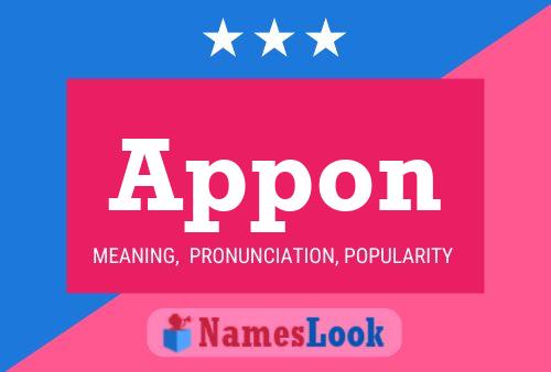 Appon Name Poster