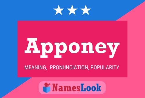 Apponey Name Poster