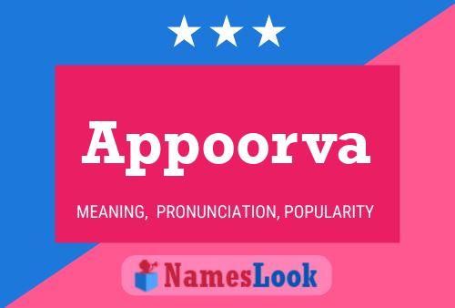 Appoorva Name Poster