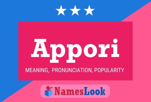 Appori Name Poster