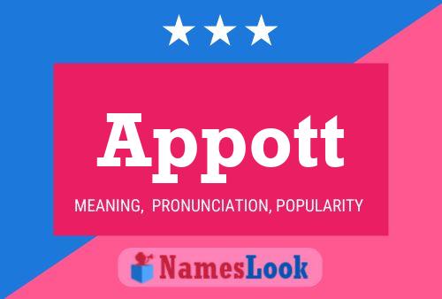 Appott Name Poster