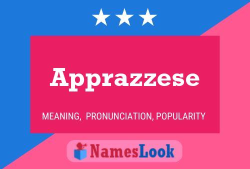 Apprazzese Name Poster