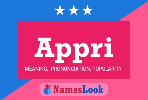 Appri Name Poster