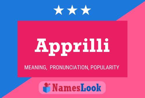 Apprilli Name Poster