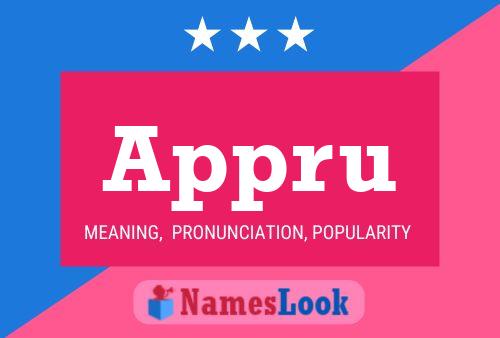 Appru Name Poster