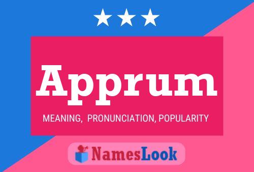 Apprum Name Poster