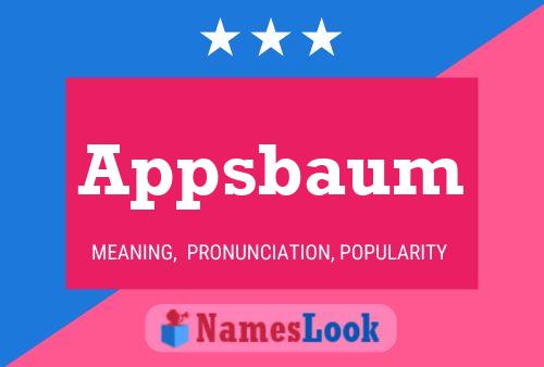 Appsbaum Name Poster