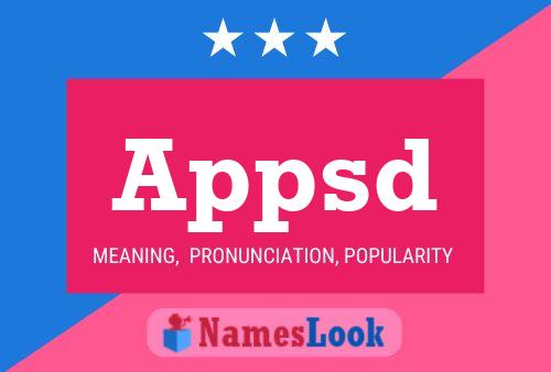 Appsd Name Poster