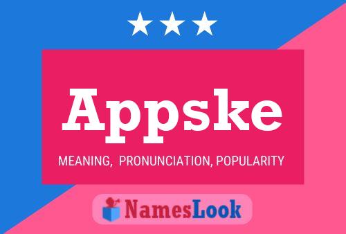 Appske Name Poster