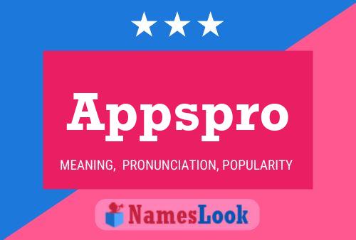 Appspro Name Poster