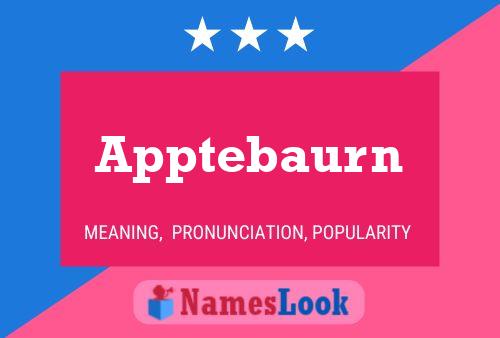 Apptebaurn Name Poster