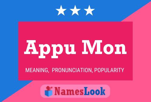 Appu Mon Name Poster