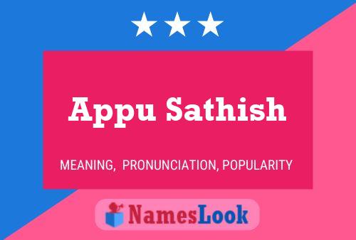 Appu Sathish Name Poster