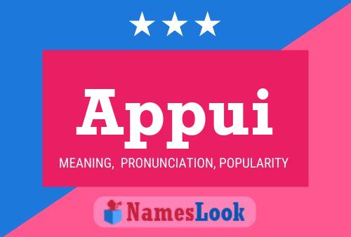 Appui Name Poster