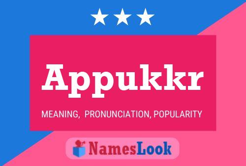 Appukkr Name Poster