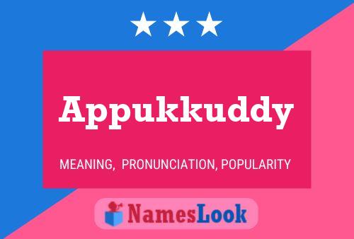 Appukkuddy Name Poster