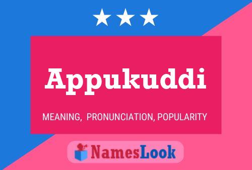 Appukuddi Name Poster