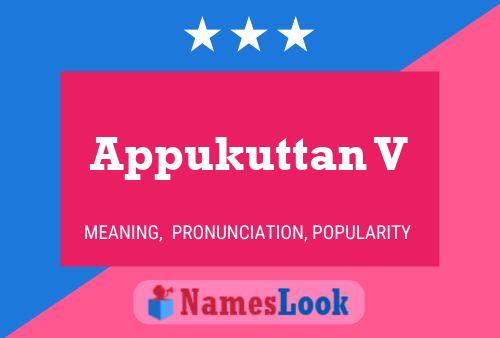 Appukuttan V Name Poster